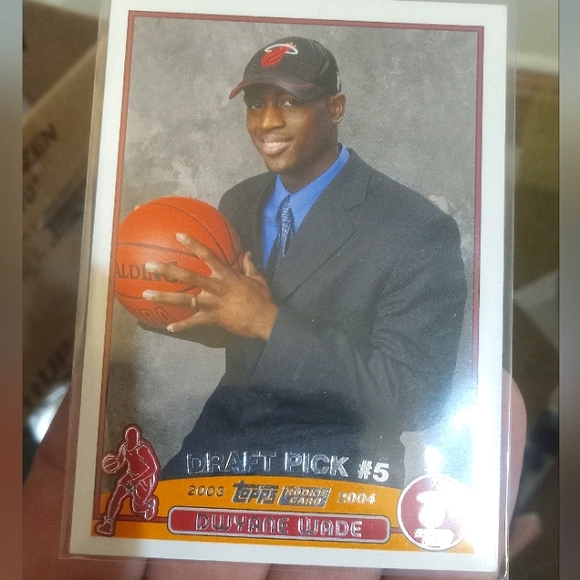 2003- '04 Topps #225 Dwayne Wade RC Draft Pick Miami Heat - Picture 1 of 7